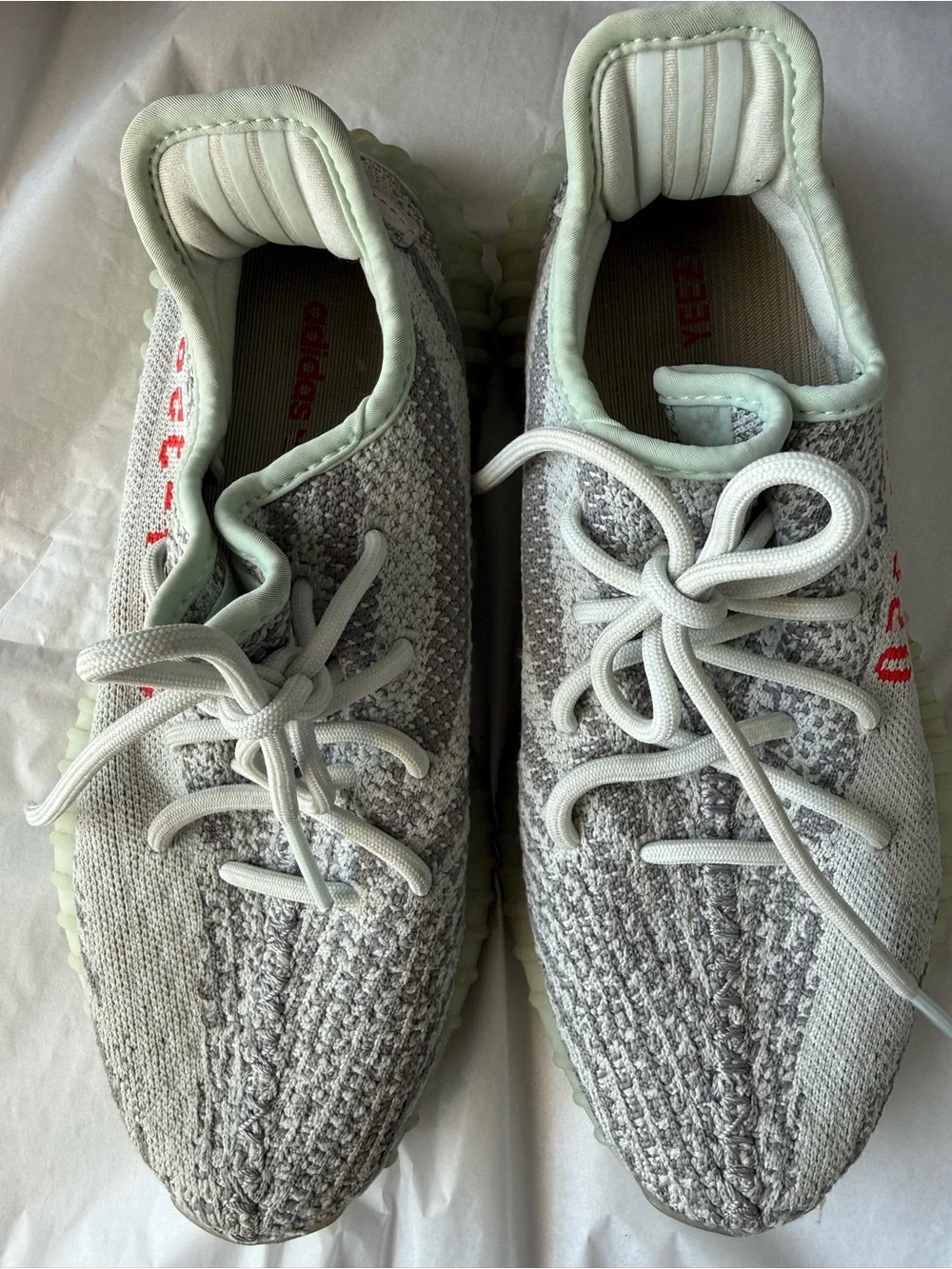 Adidas Yeezy Boost 350 V2 Gray Tint Blue Men’s 7 Women’s 8 Authentic No Box